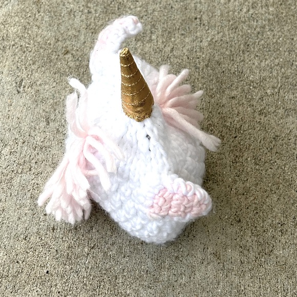 Handmade Unicorn Baby Hat - Picture 3 of 3